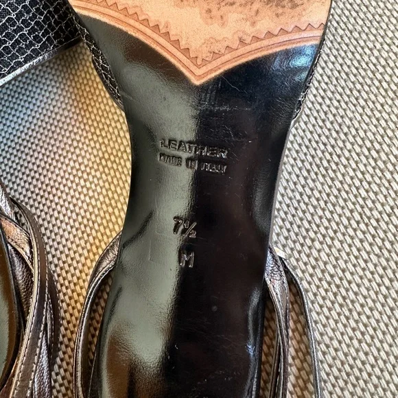 Vintage YSL metallic mesh heels - Picture 7 of 14